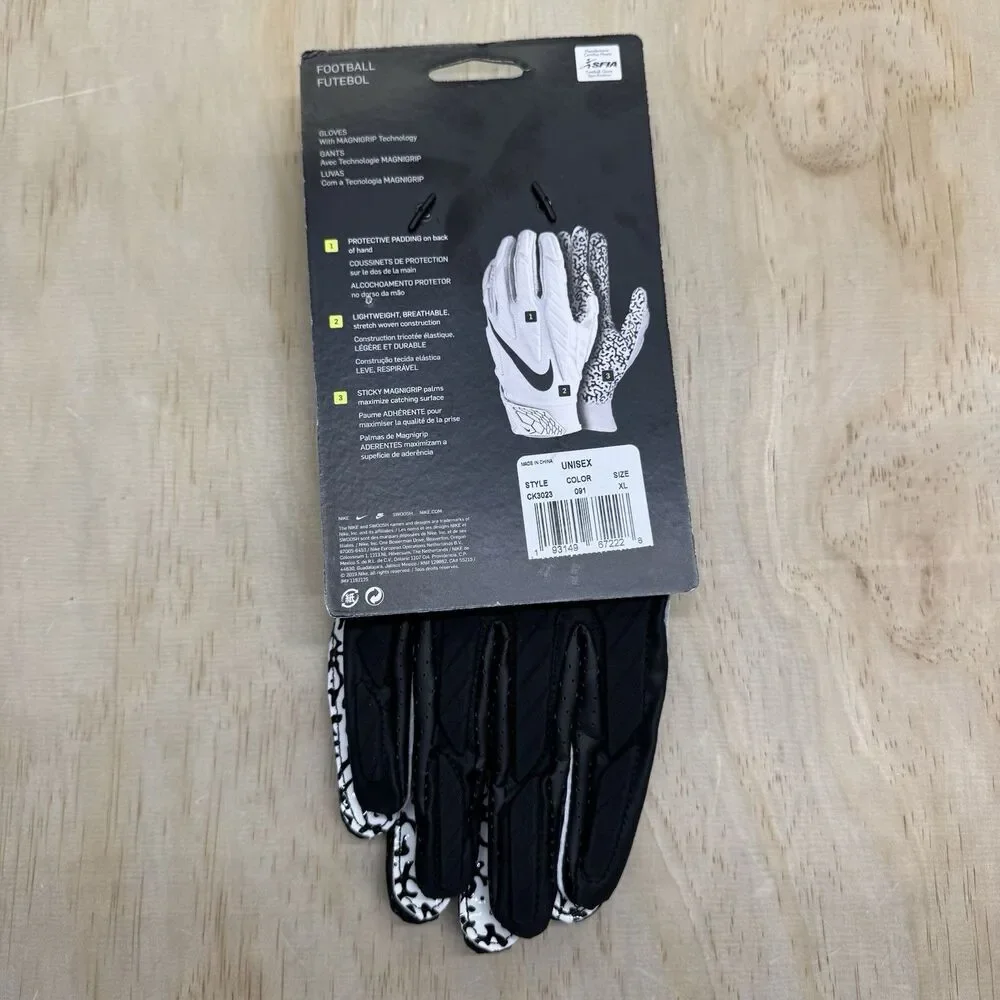 NEW Jordan Superbad Football Gloves Black NFL Logo Sz XL CK3023-091